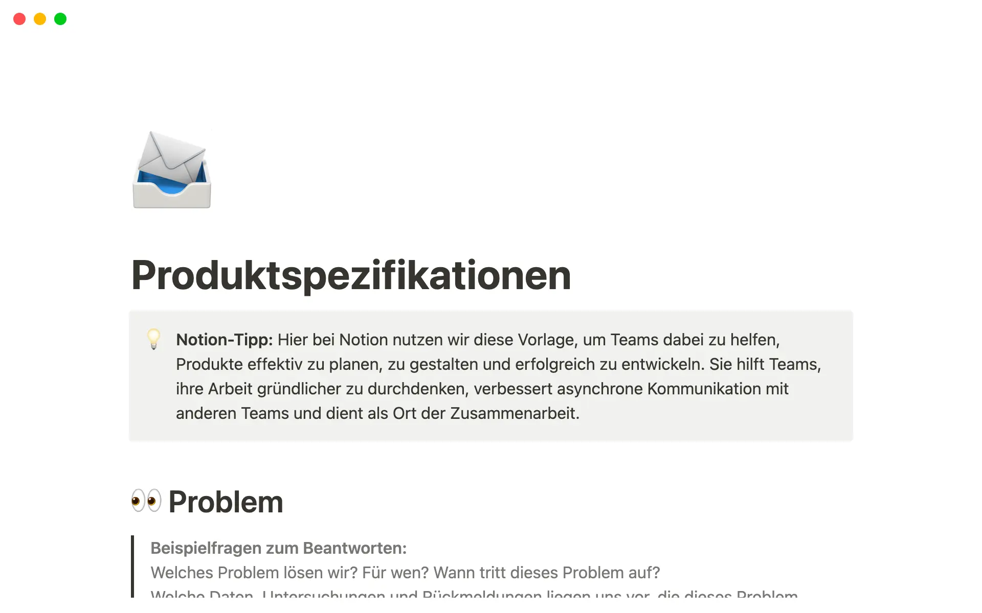 Technische Datenblätter in Notion erstellen und teilen