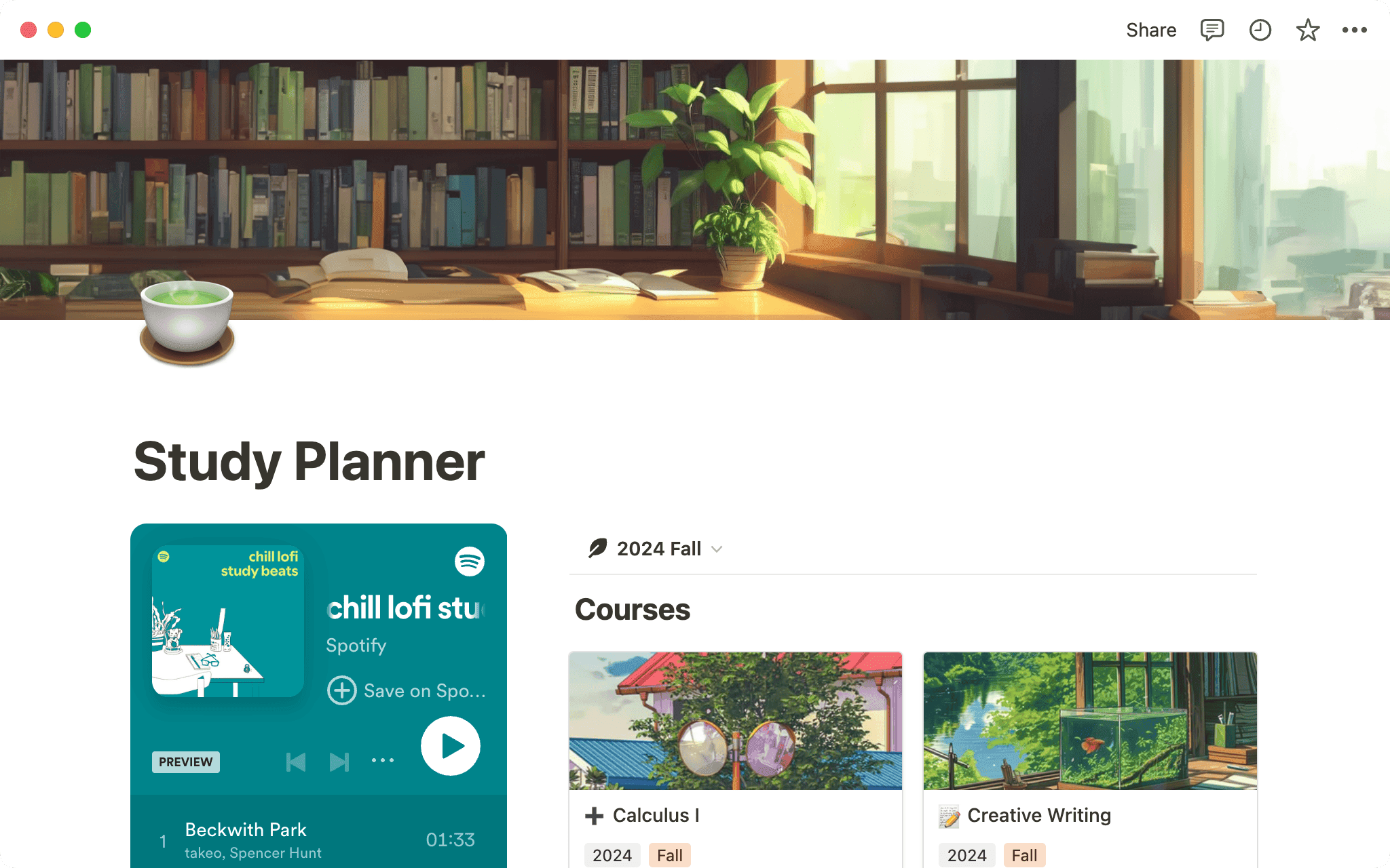 Stay organized with a home base for your to-dos and activities.