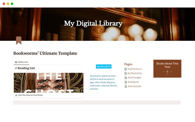 Bookworms' Ultimate Template